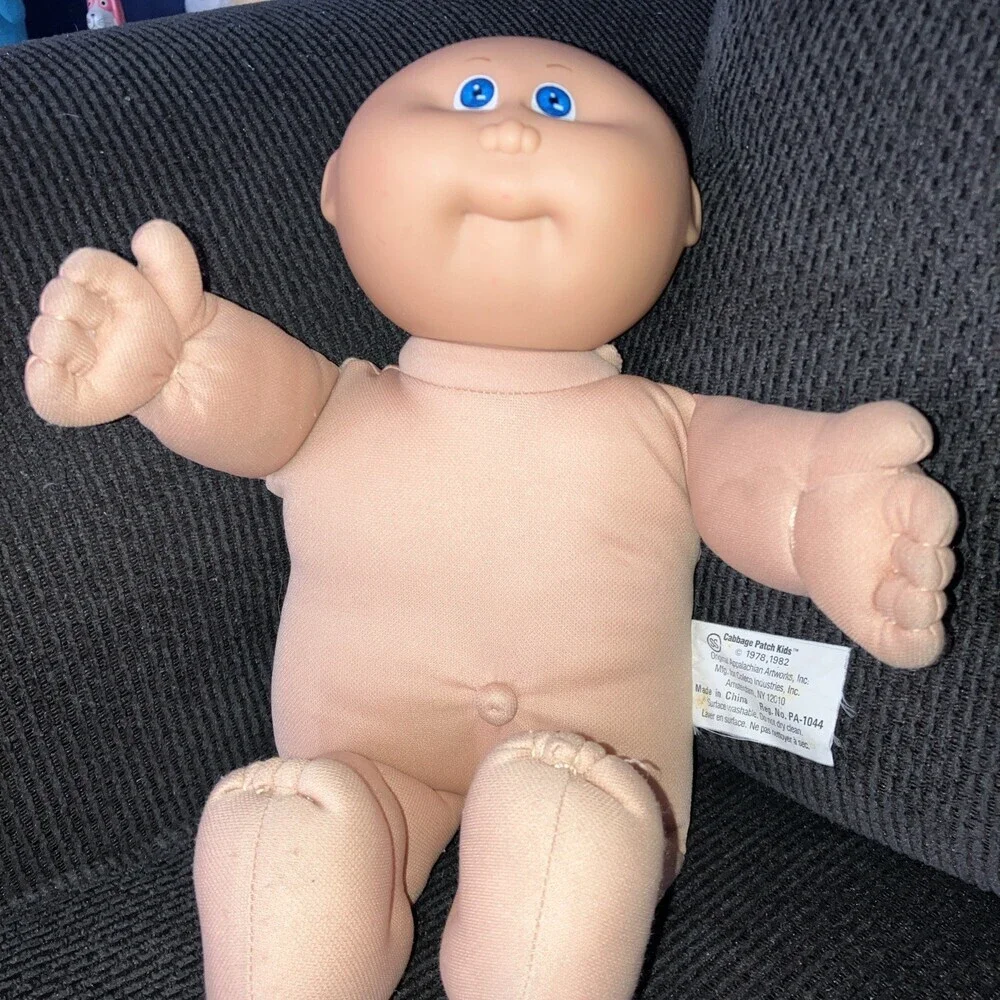 Cabbage Patch VNTG Doll 78-82 Xavier Roberts Bald Blue Eyes 14inches L 6inchesW